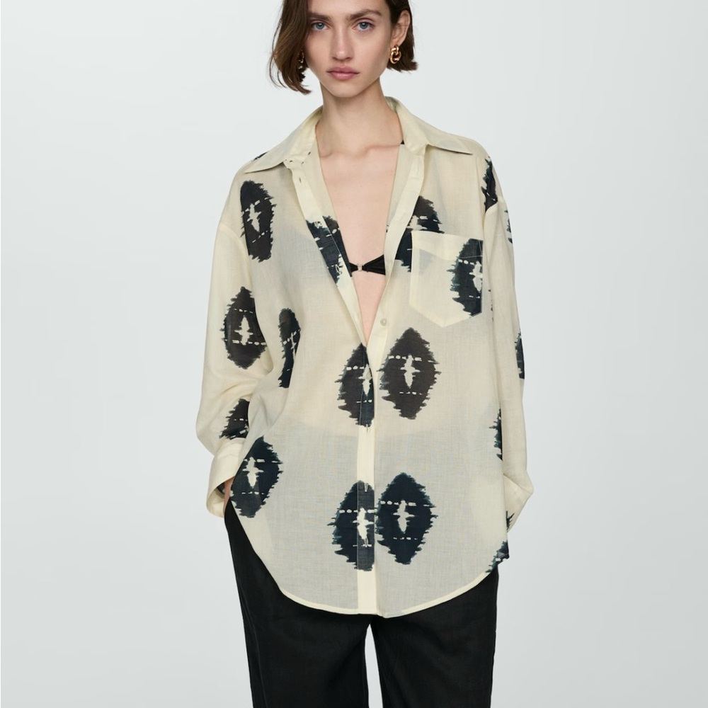 Mango Semi Transparent Shirt